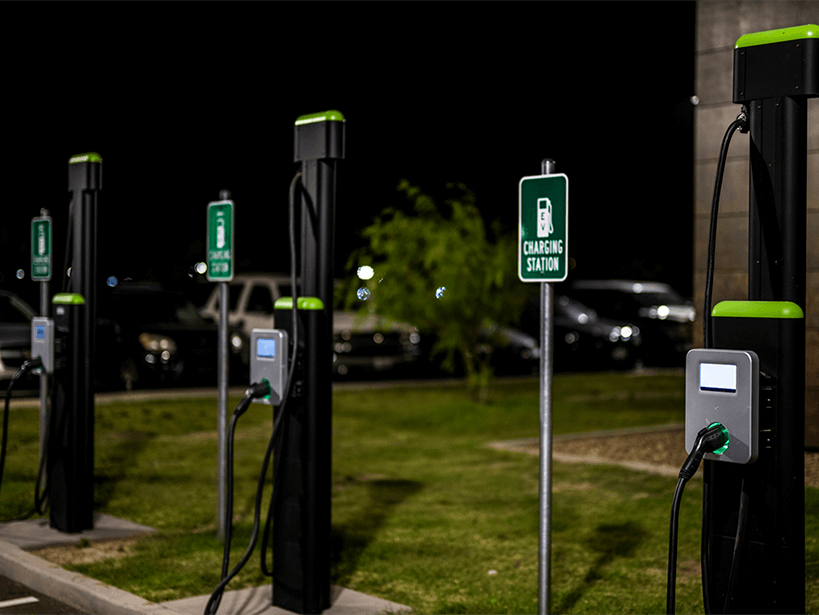 Electric vehicle charging stations