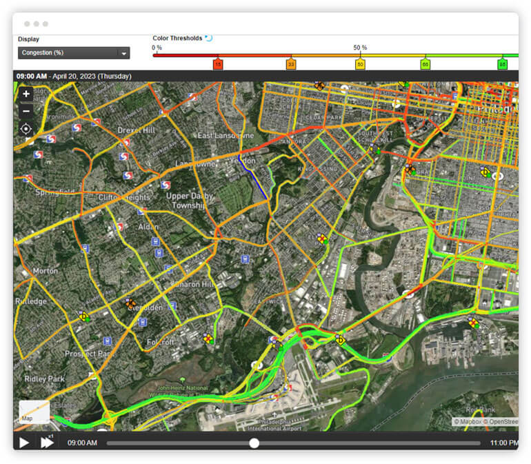 IEEE NTDAS Sample Screen: Congestion Map